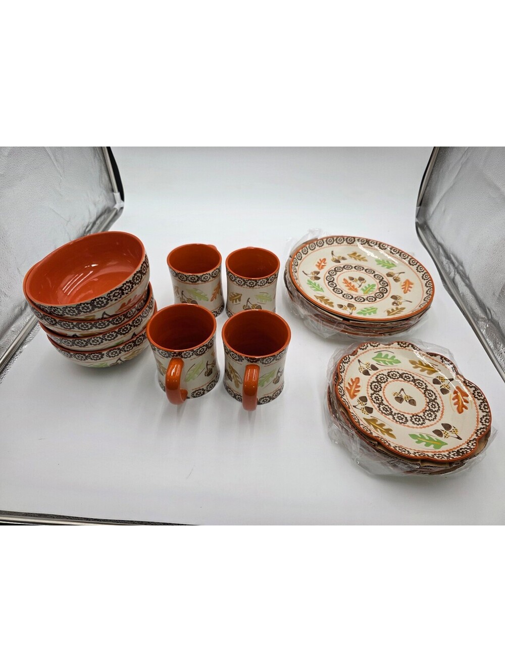 Temp-tations Old World 16-Piece Dinnerware Set - Oven, Dishwasher, Microwave-Sa